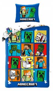 Dětské povlečení Minecraft 140x200 Halantex 100% bavlna stev creeper