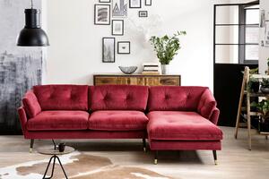 ROHOVÁ SEDAČKA, textil, tmavě červená MID.YOU - Online Only sedačky, Online Only