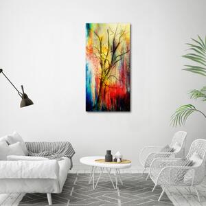 Vertikální Foto obraz na plátně Abstraktní strom ocv-105500829
