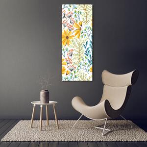 Vertikální Foto obraz sklo tvrzené Polní květiny osv-105514933