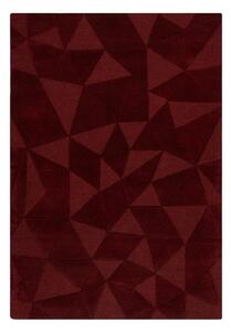 Vínový ručně tkaný vlněný koberec 160x230 cm Shard Red – Flair Rugs