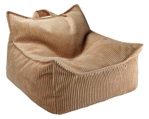 Hnědý manšestrový dětský sedací vak Chair – Wigiwama
