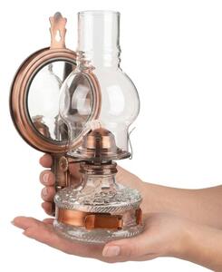 Brilagi - Petrolejová lampa se zrcadlem MERLIN měděná/patina