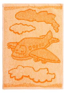 Dětský ručník LETADLO oranžové