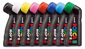 SADA POPISOVAČŮ MOP'R PCM-22 PRO STREET ART GRAFFITI 3-19 MM MIX 8 KUSŮ POSCA