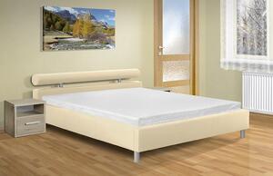 Moderní manželská postel Doroty 140x200 cm Barva: béžová