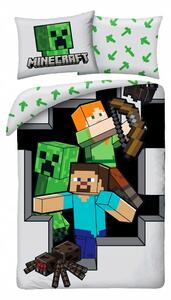 Dětské povlečení Minecraft 140 x 200 cm Halantex 100% bavlna Steve Alex