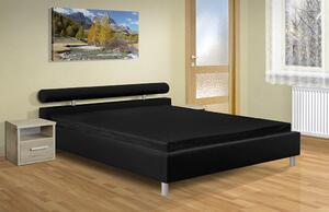 Moderní manželská postel Doroty 140x200 cm Barva: eko černá