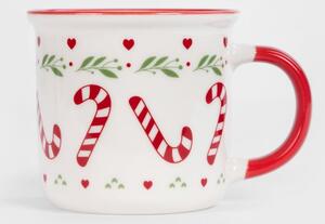 Vánoční porcelánový hrnek Candy Cane 400 ml Homla