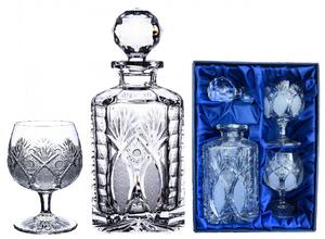 Onte Crystal Bohemia Crystal ručně broušený set na brandy a whisky Exclusive 1+2