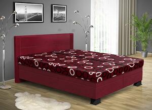 Čalouněná postel s úložným prostorem Alice 170 Barva postele: Bordo 30, Pelest: Mega 14 Bordo