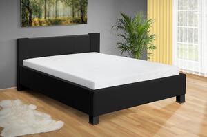 Manželská postel Fanny 200x160 cm, také úložný prostor Barva látka: černá eko kůže, Úložný prostor: bez úložného prostoru
