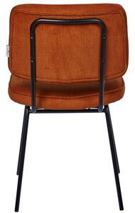Terakotově červená manšestrová jídelní židle Tom Tailor Color Tube