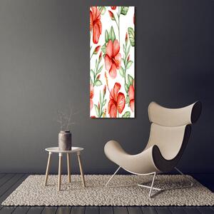 Vertikální Foto obraz na plátně Tropické květiny ocv-105950517
