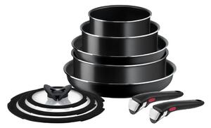 Hliníková sada nádobí 10 ks INGENIO EASY COOK & CLEAN BLAC L1549042 – Tefal