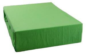 Kvalitex Prémiové jersey prostěradlo - zelené - BedStyle - 220 x 200 cm
