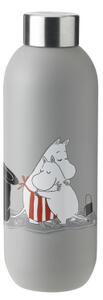 Nerezová láhev Keep Cool 750 ml Light Grey Moomin Stelton