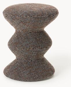 Kulatý čalouněný odkládací stolek Zig Zag