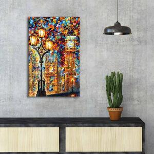 ASIR Obraz na plátně BAREVNÝ REJ V LONDÝNĚ 45 x 70 cm