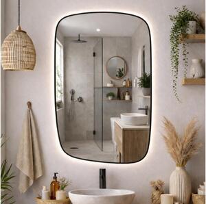 Baltica Design-LED Zrcadlo s pods. STONE CALM 15W/230V 4500K 90x60 cm IP65 černá