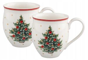 Villeroy & Boch Toy’s Delight sada 2 hrnků s ouškem 390ml vánoční stromek