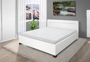Luxusní postel Mia 120x200 cm eko kůže: bílá, Úložný prostor: ne
