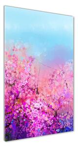 Vertikální Foto obraz sklo tvrzené Květy višně osv-106388949