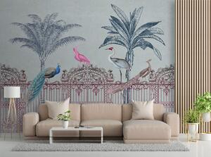 Fototapeta Ptáci u růžové brány - Andrea Haase Materiál: Vliesová, Rozměry: 200 x 140 cm