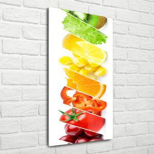 Vertikální Fotoobraz na skle Zelenina a ovoce osv-106881657