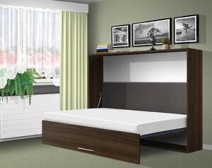 Sklápěcí postel VS1056, 200x140cm barva lamina: Dub sonoma 325,bez matrace, varianta dveří: matné