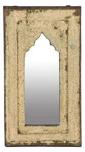 Zrcadlo v rámu z teakového dřeva, 27x3x49cm (5A)