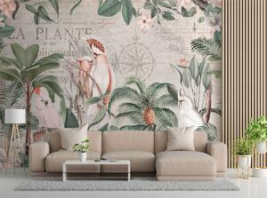 Fototapeta Čtyři papoušci a tropické rostliny - Andrea Haase Materiál: Vliesová, Rozměry: 200 x 140 cm