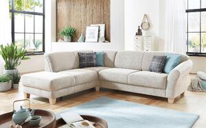 ROHOVÁ SEDAČKA, textil, krémová Sit & More - Sedací soupravy, Online Only