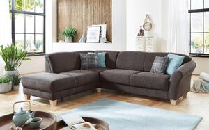 ROHOVÁ SEDAČKA, textil, tmavě hnědá Sit & More - Sedací soupravy, Online Only