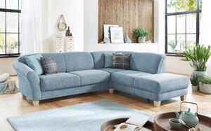 ROHOVÁ SEDAČKA, textil, světle modrá Sit & More - Sedací soupravy, Online Only