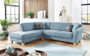 ROHOVÁ SEDAČKA, textil, světle modrá Sit & More - Sedací soupravy, Online Only
