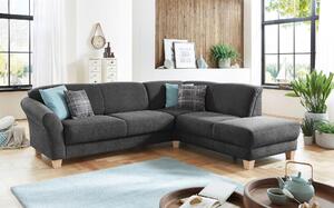 ROHOVÁ SEDAČKA, textil, černá Sit & More - Sedací soupravy, Online Only