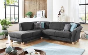 ROHOVÁ SEDAČKA, textil, černá Sit & More - Sedací soupravy, Online Only