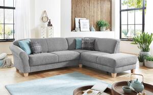 ROHOVÁ SEDAČKA, textil, barvy stříbra Sit & More - Sedací soupravy, Online Only