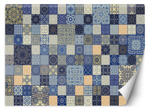 Fototapeta Modrá vintage mozaika - Andrea Haase Materiál: Vliesová, Rozměry: 200 x 140 cm