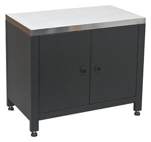 Venkovní modul skříňka pod gril 80x47x69 cm černá/nerez