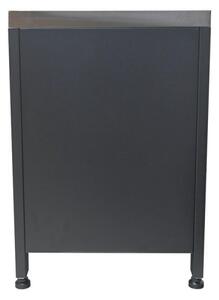 Venkovní modul skříňka pod gril 80x47x69 cm černá/nerez