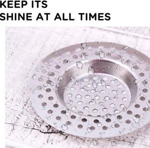 2 ks Kuchyně Koupelna Sink screen, Nerezový filtr, Protektor vany, Sprchový kryt Vlasový zásuvka, 7,5 cm vnější průměr