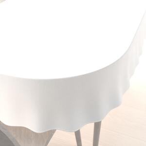 Biante Sametový oválný ubrus Velvet Premium SVP-052 Sněhově bílý 60x100 cm