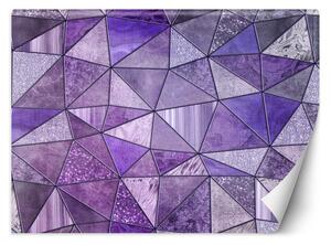 Fototapeta Fialové geometrické textury - Andrea Haase Materiál: Vliesová, Rozměry: 200 x 140 cm