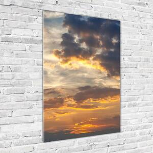 Vertikální Fotoobraz na skle Západ slunce nebe osv-109130524