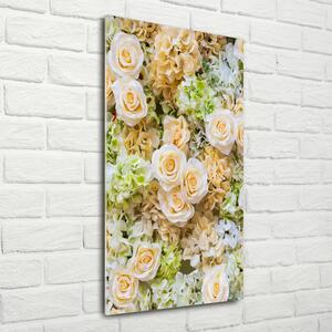Vertikální Foto obraz fotografie na skle Svatební květiny osv-109290145