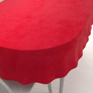 Biante Sametový oválný ubrus Velvet Premium SVP-051 Sytě červený 60x100 cm
