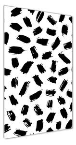 Vertikální Fotoobraz na skle Černo-bílá fleky osv-109188047