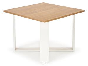 Konferenční stolek CROSS, 67x50x67, dub zlatý/bílá